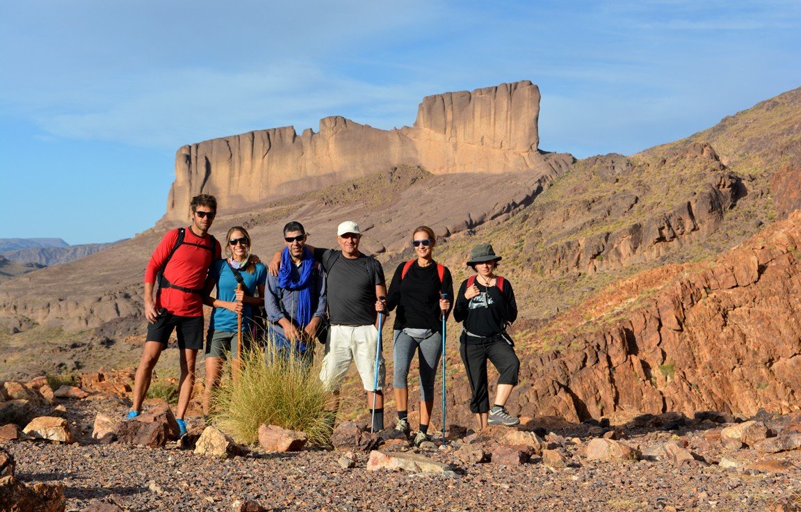 Grupo de viajeros en el Saghro