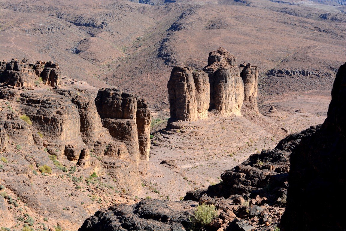 Paisaje de piedra en la última etapa del trekking