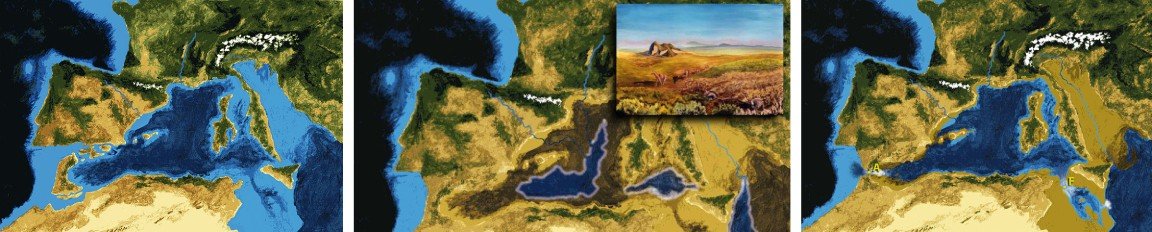 Ilustración de la Crisis Salina del Messiniense