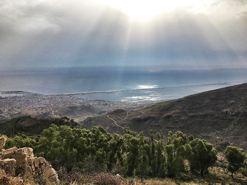 Vista de la Mar Chica desde el macizo del Gurugú