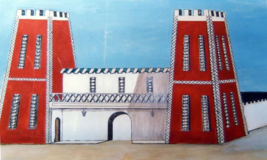 Dibujo de arquitectura rifeña. IHCM. Melilla