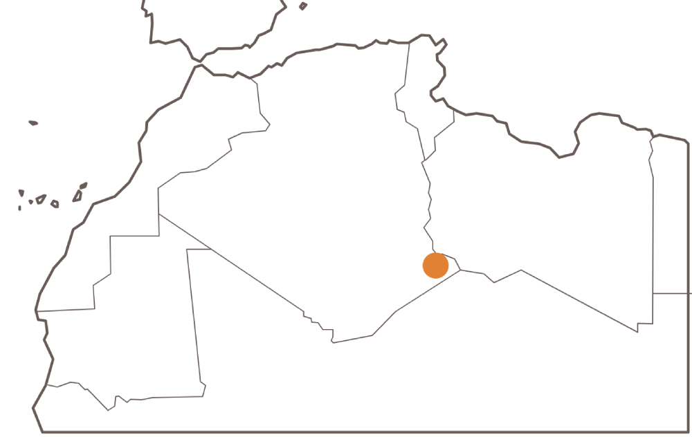 Mapa Tassili Tadrart